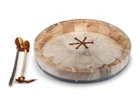 Northwest Coast Painted Hide Drum