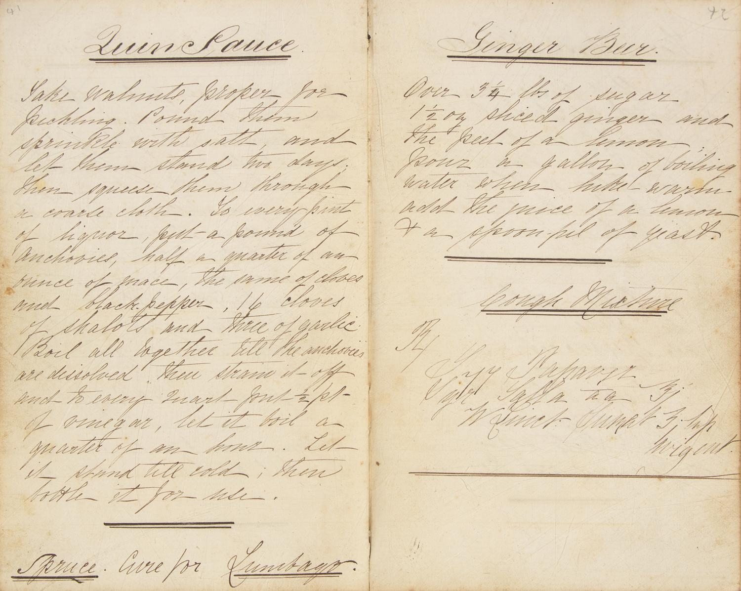 [Food & Drink] Group of 5 Manuscript Recipe Books