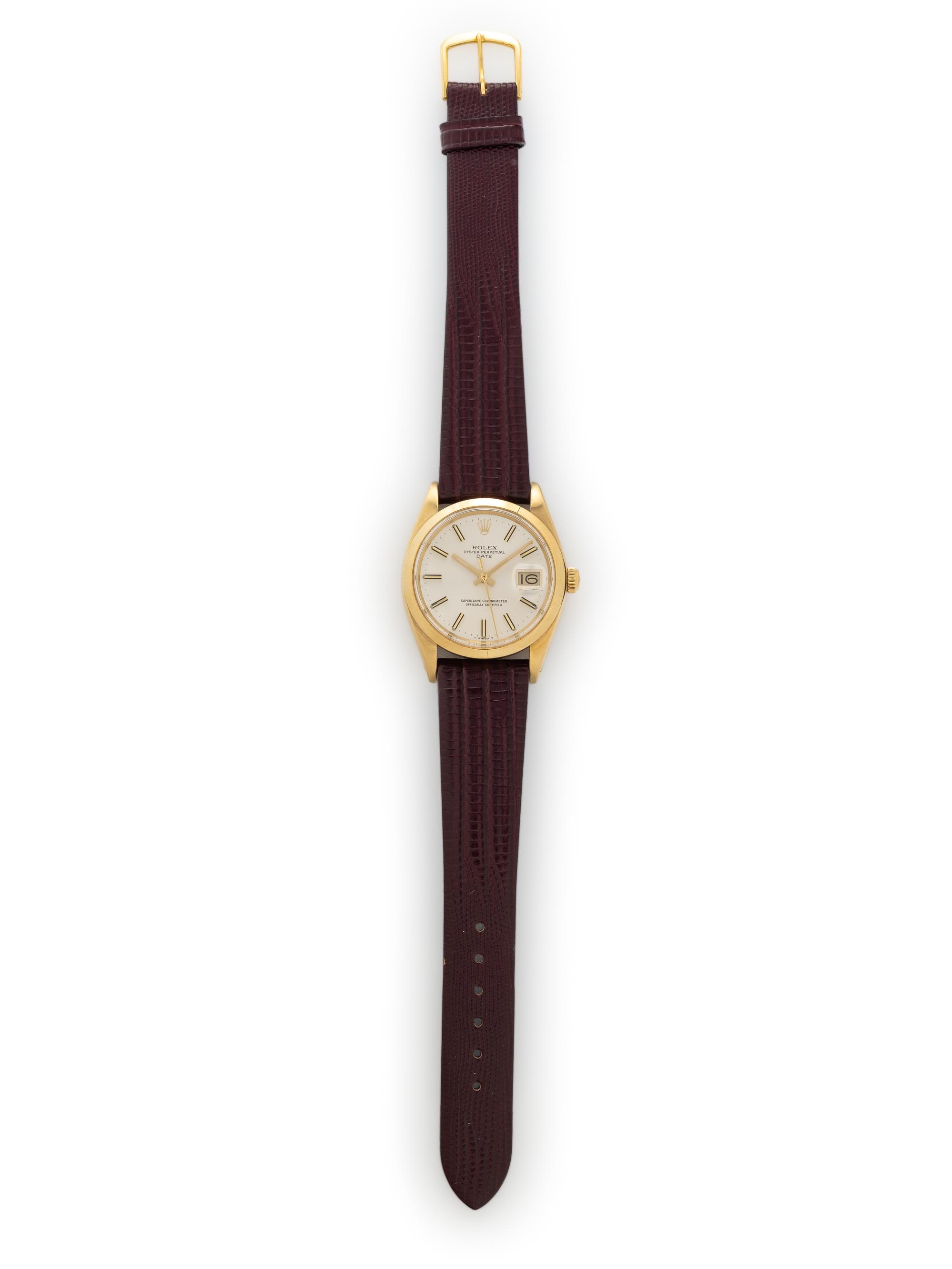 ROLEX, REF. 1503 14K YELLOW GOLD 'OYSTER DATE' WATCH