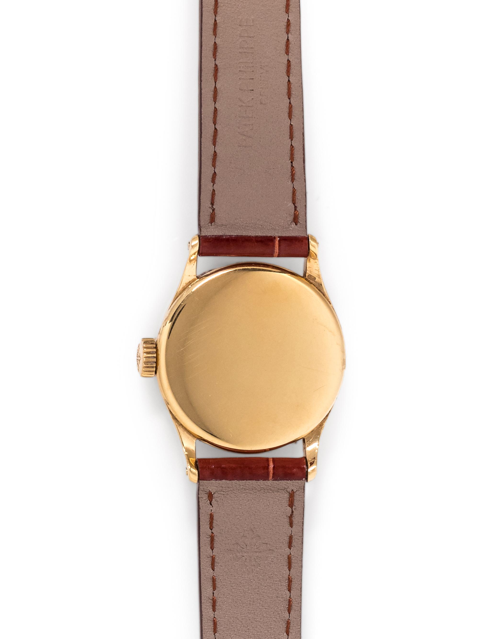 PATEK PHILIPPE, 18K YELLOW GOLD REF. 448 'CALATRAVA' WRISTWATCH
