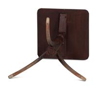 A Late Federal Red Painted Maple Candlestand
