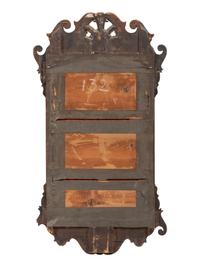 A Chippendale Style Parcel Gilt Walnut Looking Glass Mirror