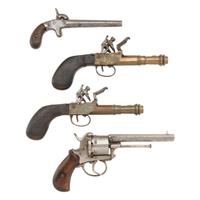 Lot of Four Antique Pistols
