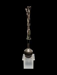 A Luristan Bronze Standard Finial with Two Ibexes
