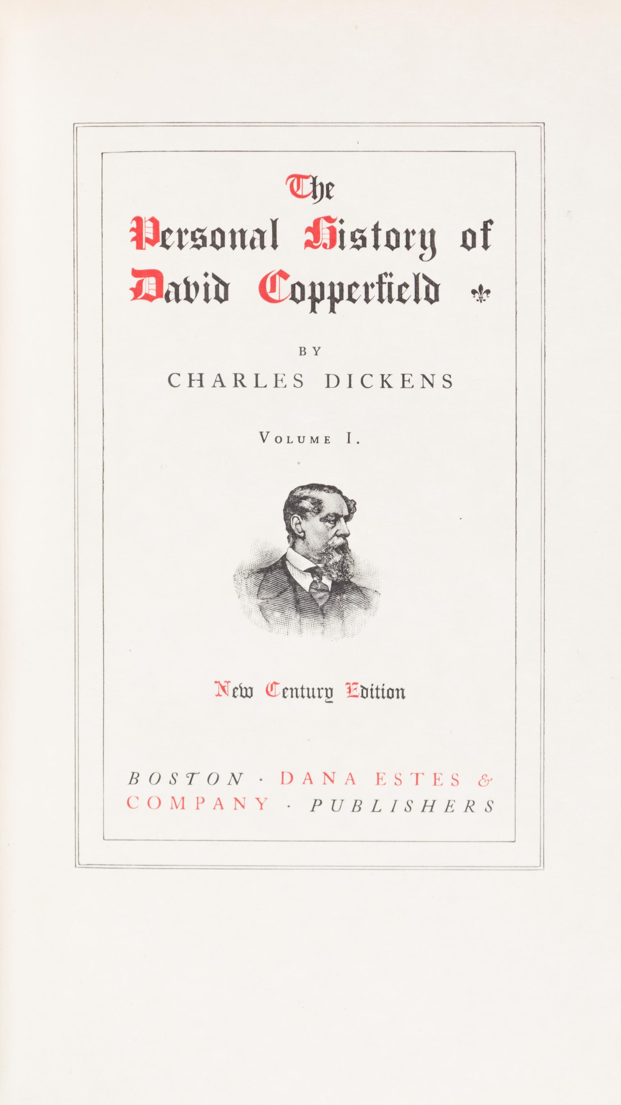 (COLLECTED WORKS) DICKENS, CHARLES. [Works] Boston, 1905. 48 vols. New Century edition, limited.