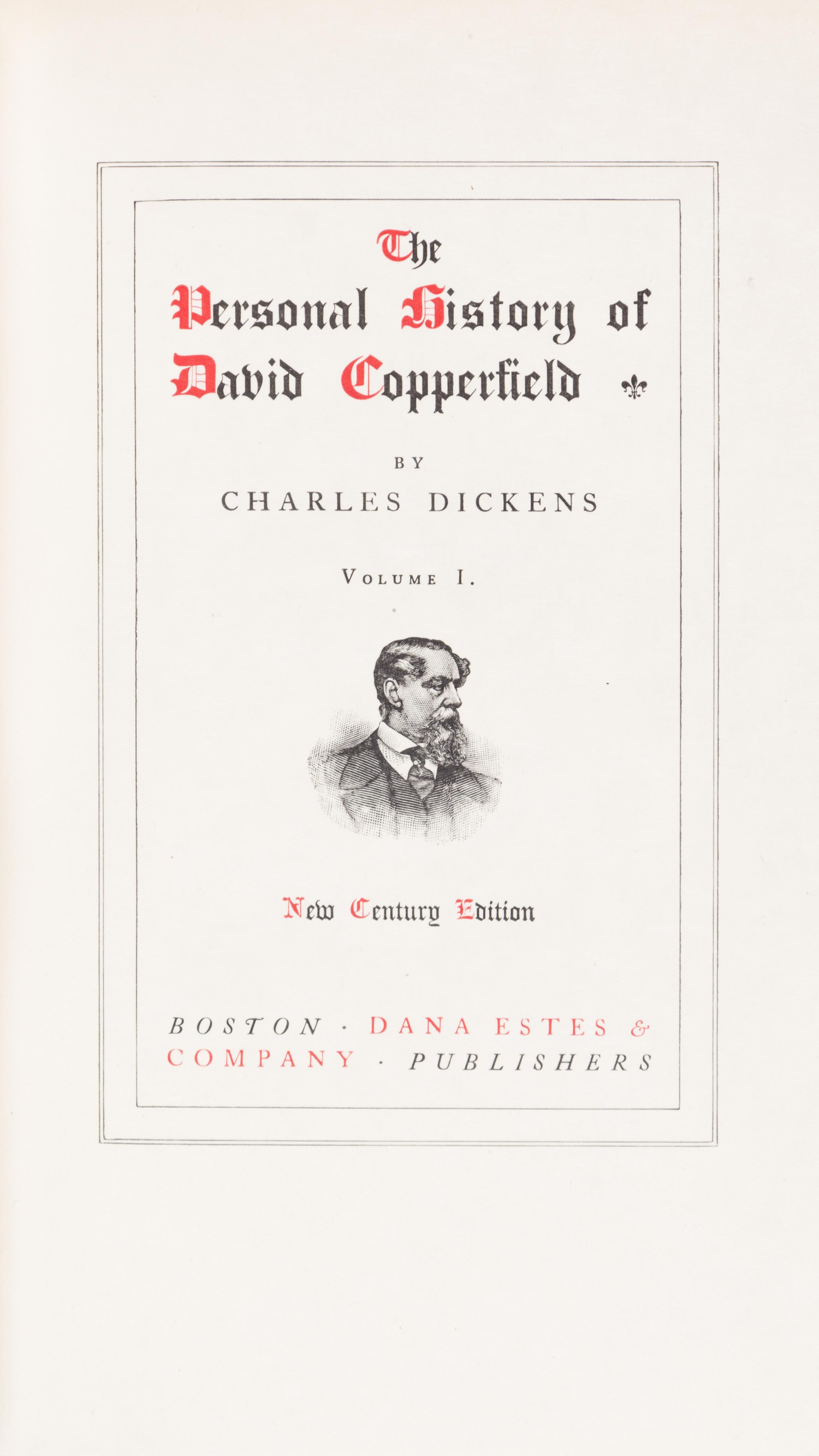 (COLLECTED WORKS) DICKENS, CHARLES. [Works] Boston, 1905. 48 vols. New Century edition, limited.