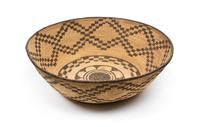 An Apache Basketry Bowl Height 4 3/4 x 14 1/2 inches.
