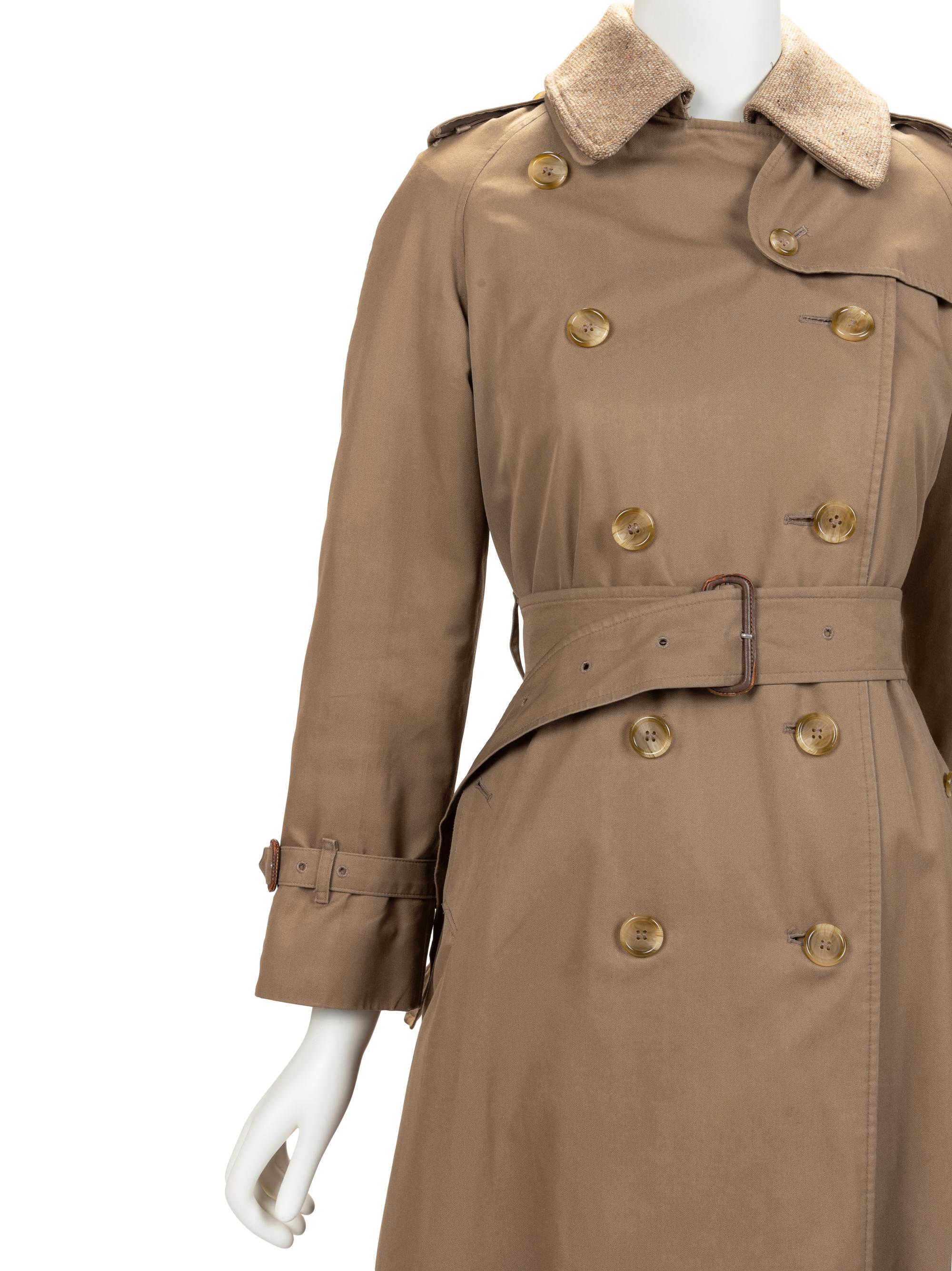 Two Burberry Trench Coats, 1970-1980s
