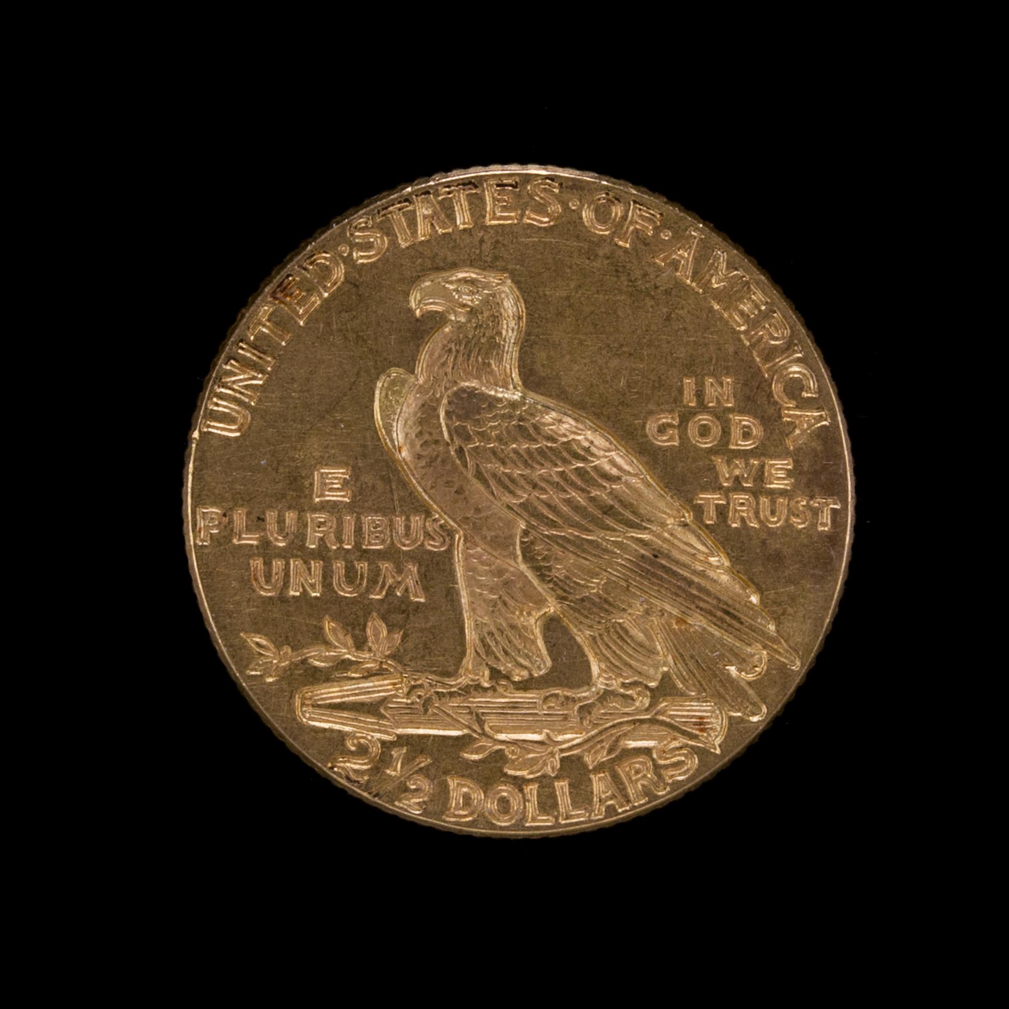 A United States 1927 Indian Head $2.50 Gold Coin