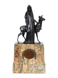 A Figural Group on a Marble Base