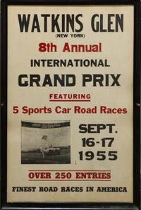 A Collection of Racing Posters Largest 36 x 24 1/8 inches (framed).