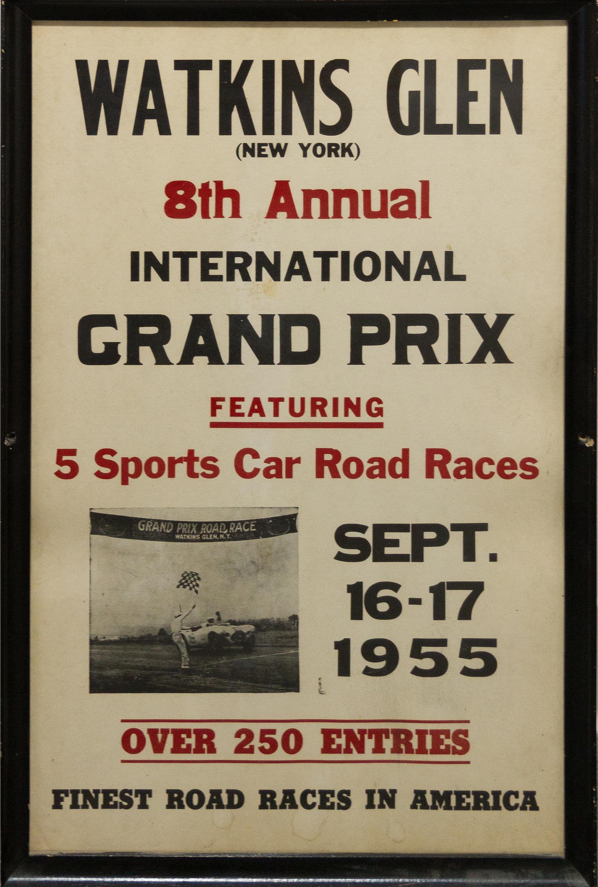 A Collection of Racing Posters Largest 36 x 24 1/8 inches (framed).
