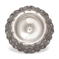 An American Pierced Sterling Silver Cake Stand