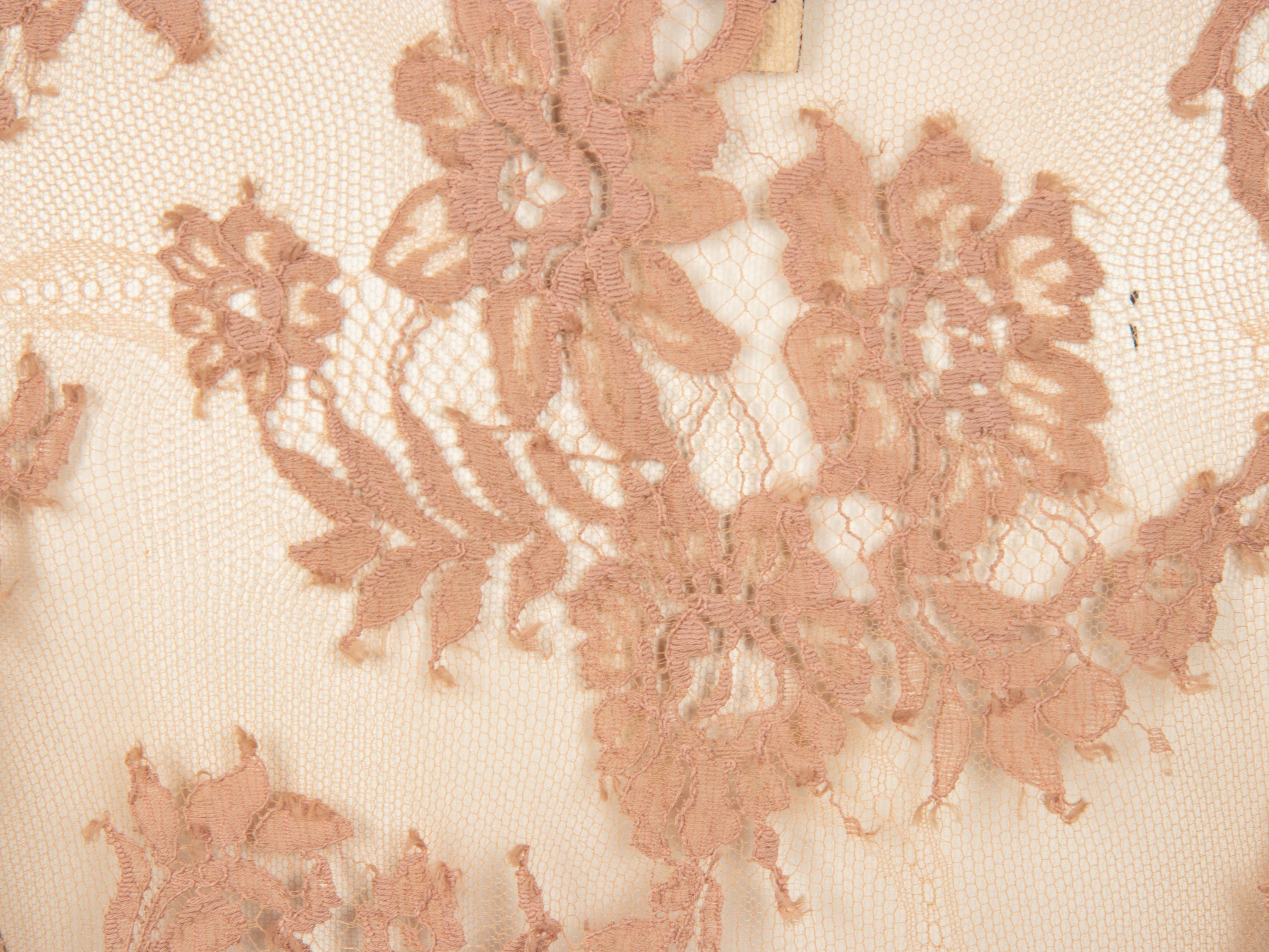 GUCCI, NUDE LACE PAJAMA ENSEMBLE