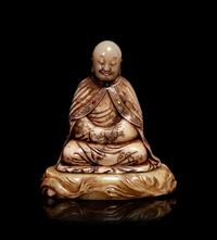 A Chinese Soapstone Carving of Luohan