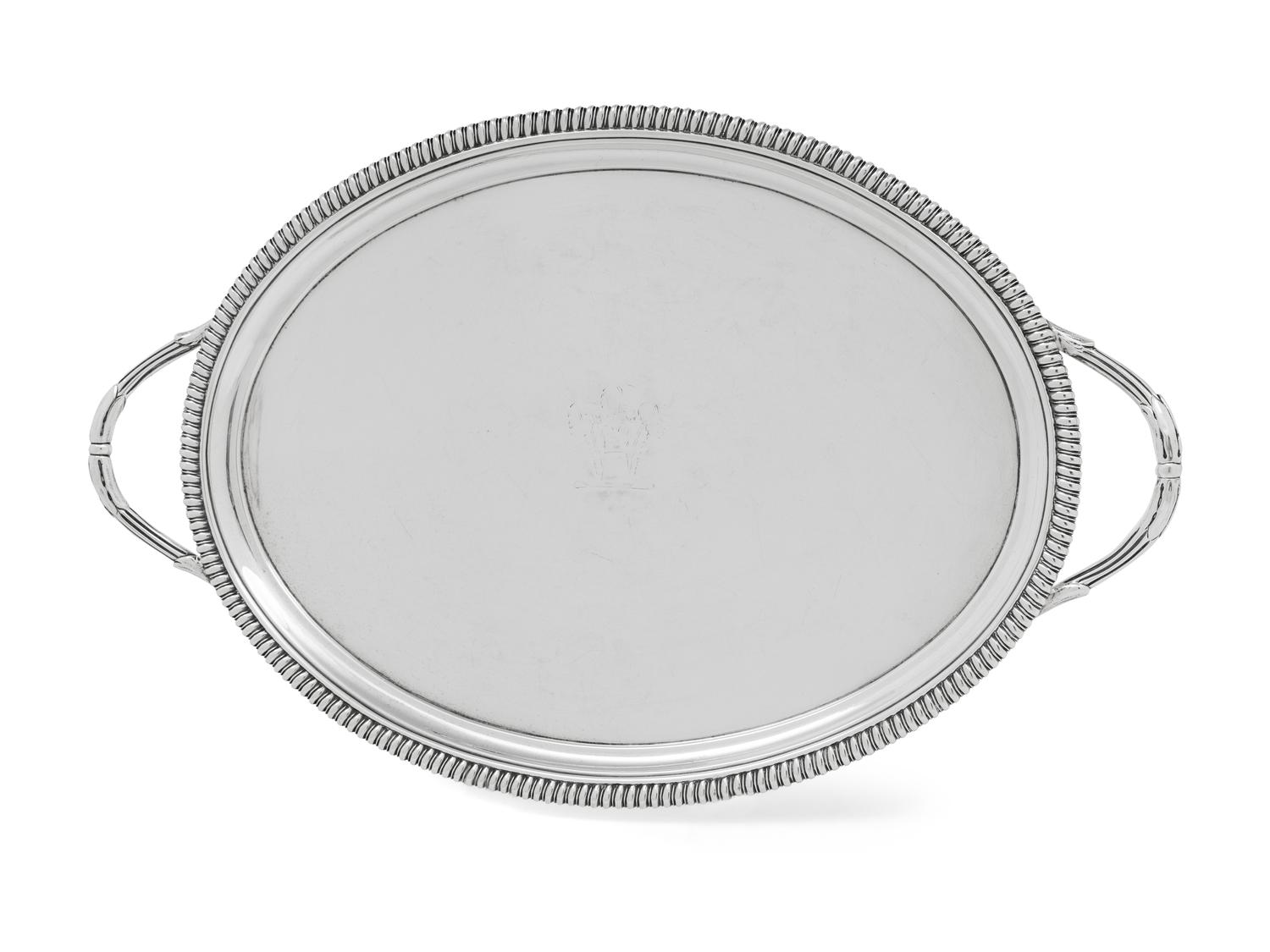 A George III Silver Twin-Handled Waiter