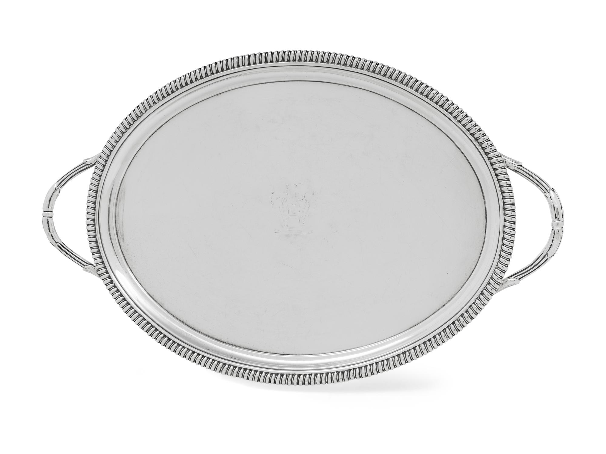 A George III Silver Twin-Handled Waiter