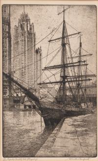[CHICAGO]. DANFORTH, S. Chester. A suite of 3 signed etchings.