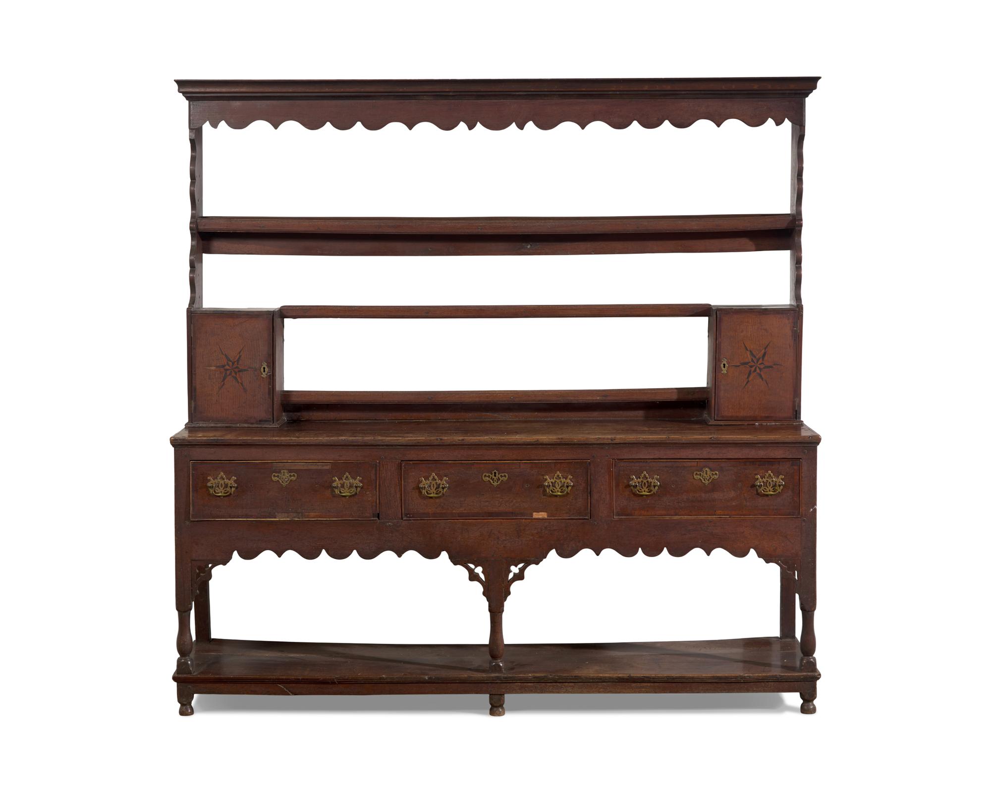 A Welsh George III Inlaid Oak Dresser