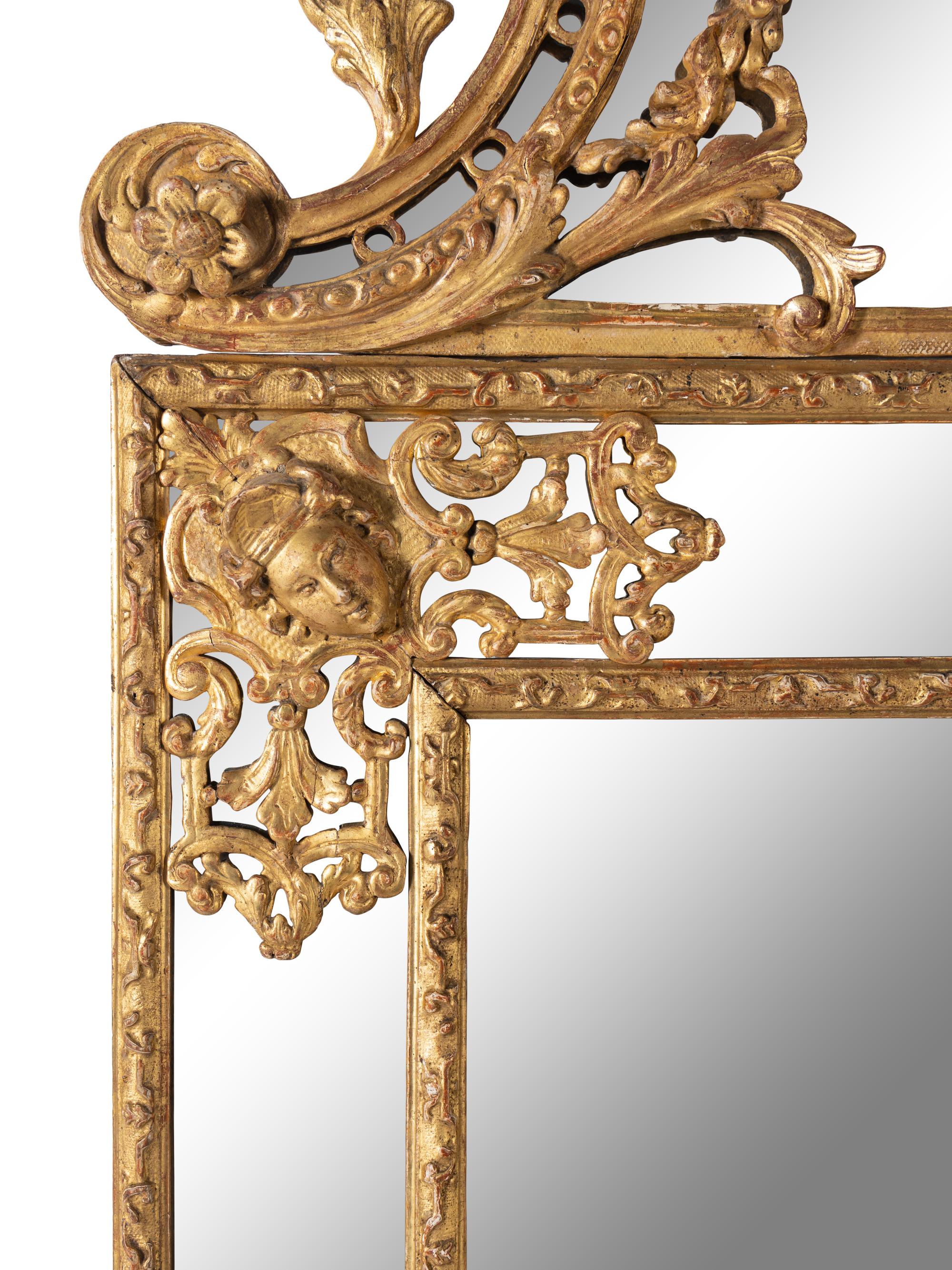 A Régence Giltwood Mirror