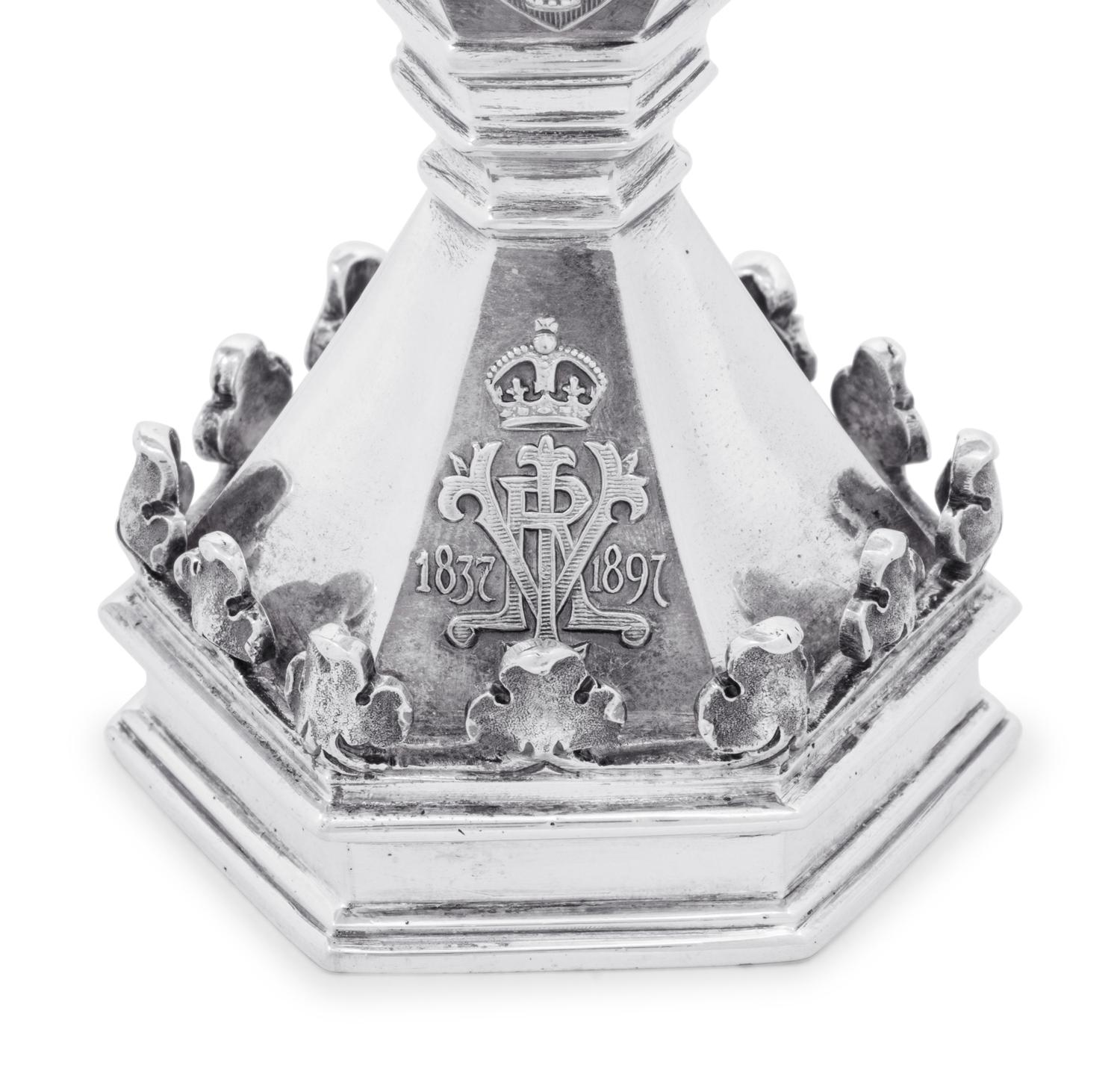 A Pair of Victorian Silver Commemorative Casters