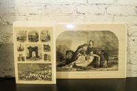 PRINTS (HARPER'S WEEKLY) Dated from 1857-1916. Five of the prints depict and describe the Great Chicago Fire of 1871.