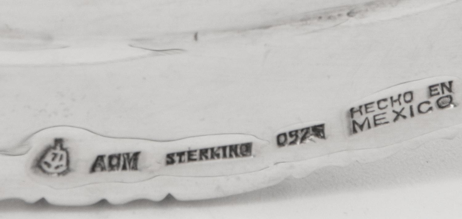 A Mexican Silver Serving Tray