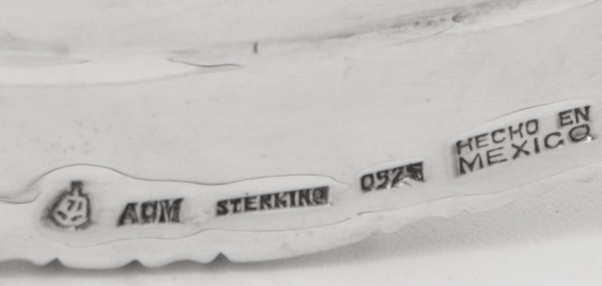 A Mexican Silver Serving Tray