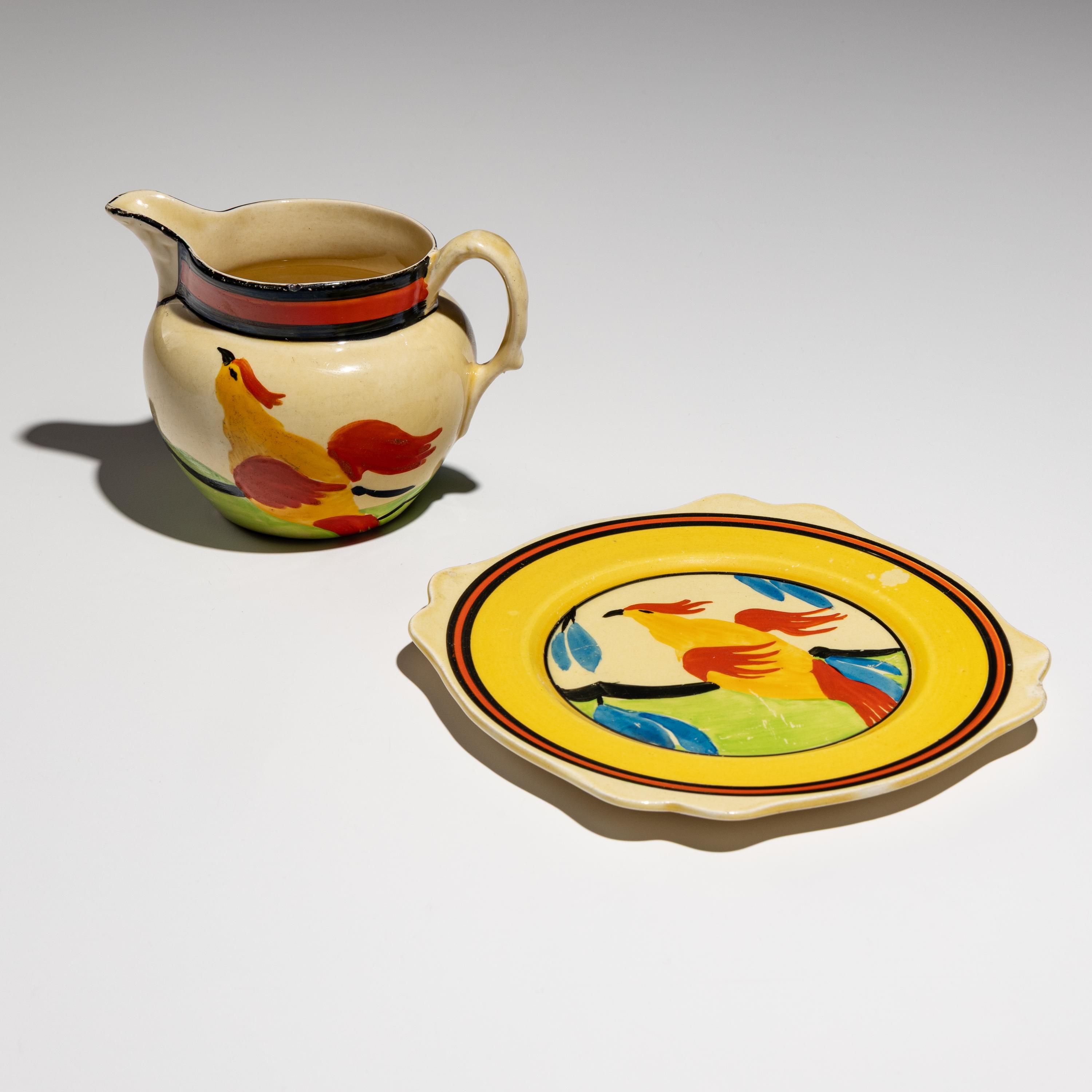 Clarice Cliff (English, 1899–1972) — Bird of Paradise pattern Two Items