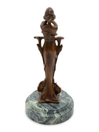 An Art Nouveau Bronze Statue