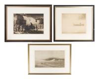 Nine Etchings by Harold Kerr Ebby (American, 1889-1946)