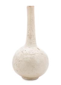 A Chinese Dingyao Molded Porcelain Vase SONG DYNASTY Height 15 1/8 inches. — SONG DYNASTY