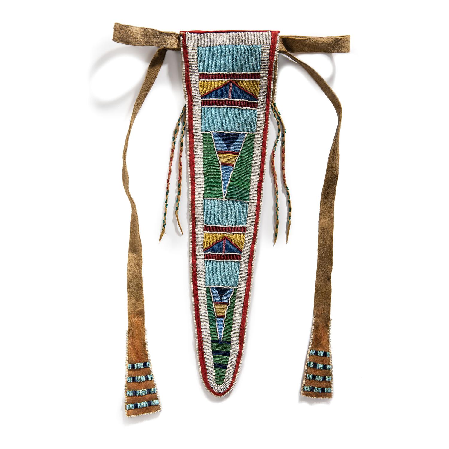 Apsáalooke Beaded Hide Belt Pouch