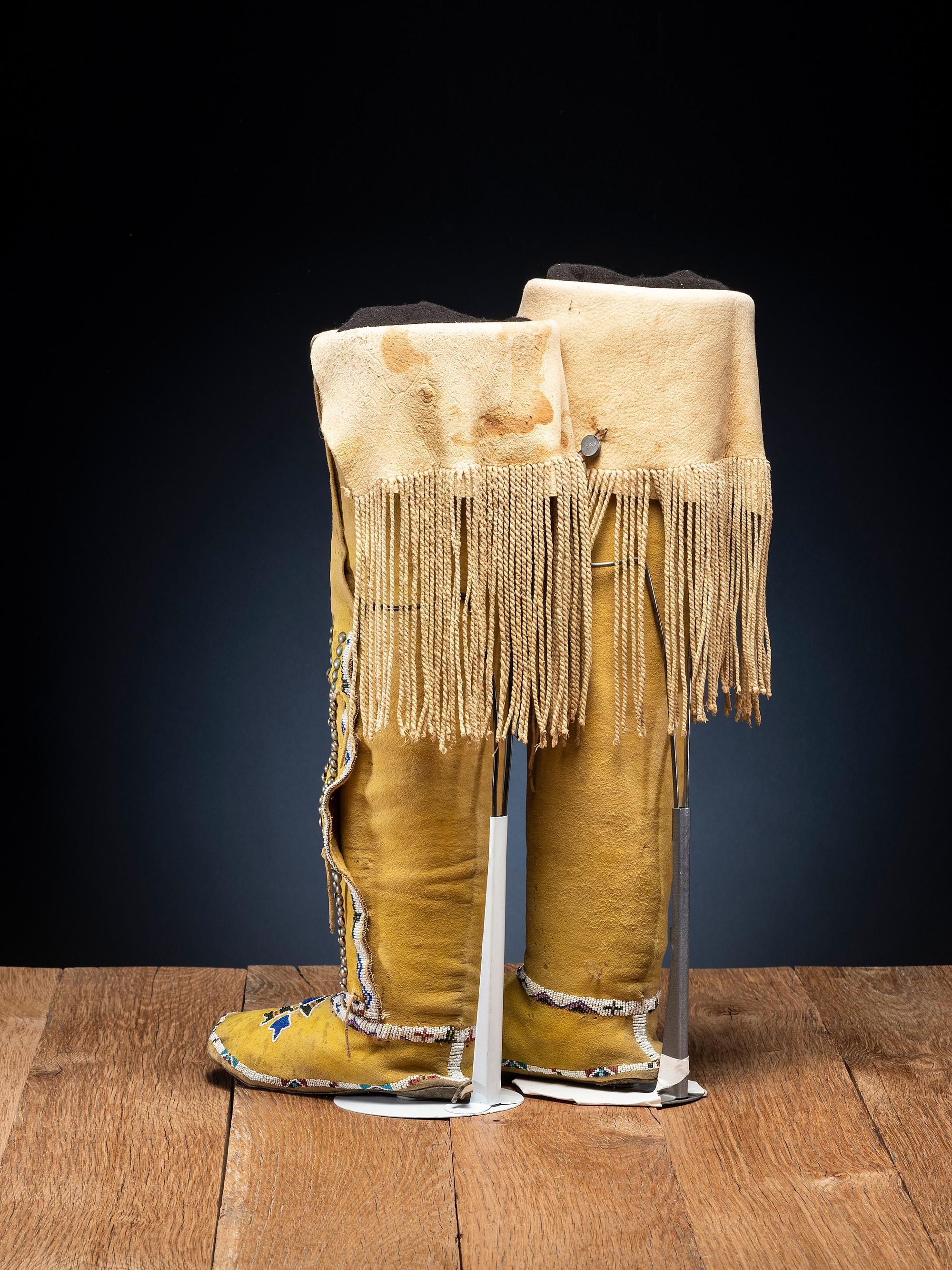 Kiowa Beaded Boot Moccasins
