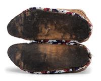 Sioux Beaded Hide Moccasins