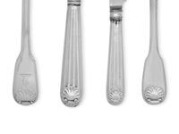 An Assembled English Silver Flatware Service