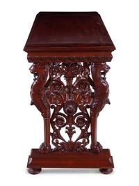 A Renaissance Revival Style Walnut Side Table