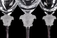 A Set of Eight Versace Wine Glasses