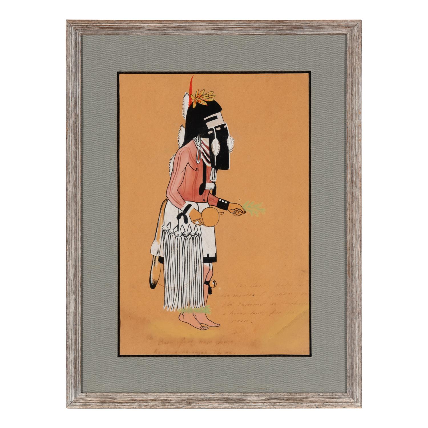 Series of Katsina Paintings tempera on paper
