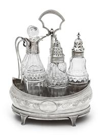 A George III Silver Cruet Set