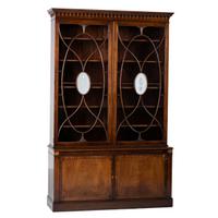 A Baker Georgian Style Mahogany Bookcase