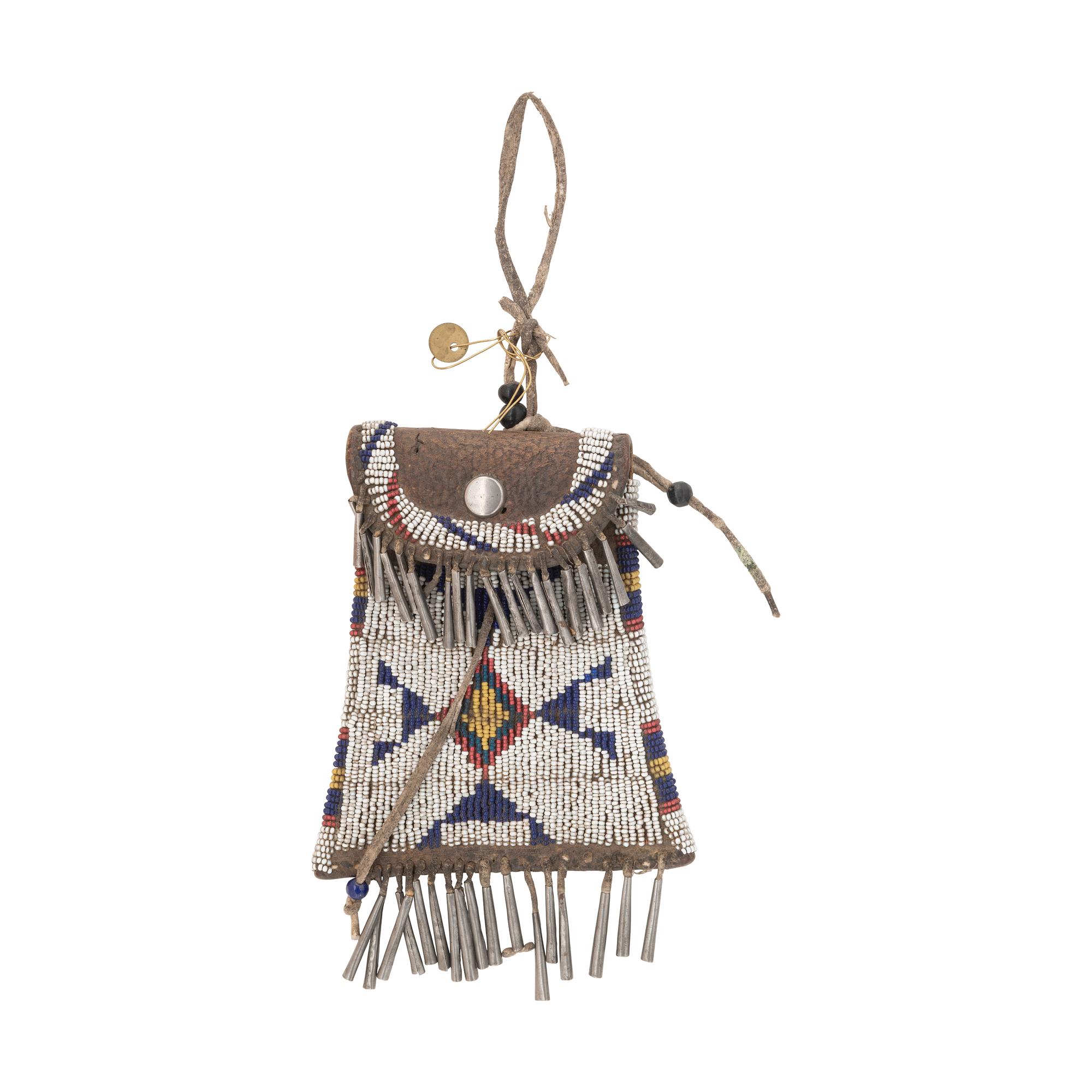 Sioux Beaded Hide Strike-a-Light Bag