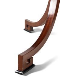 A Contemporary Part Ebonized Mahogany Side Table