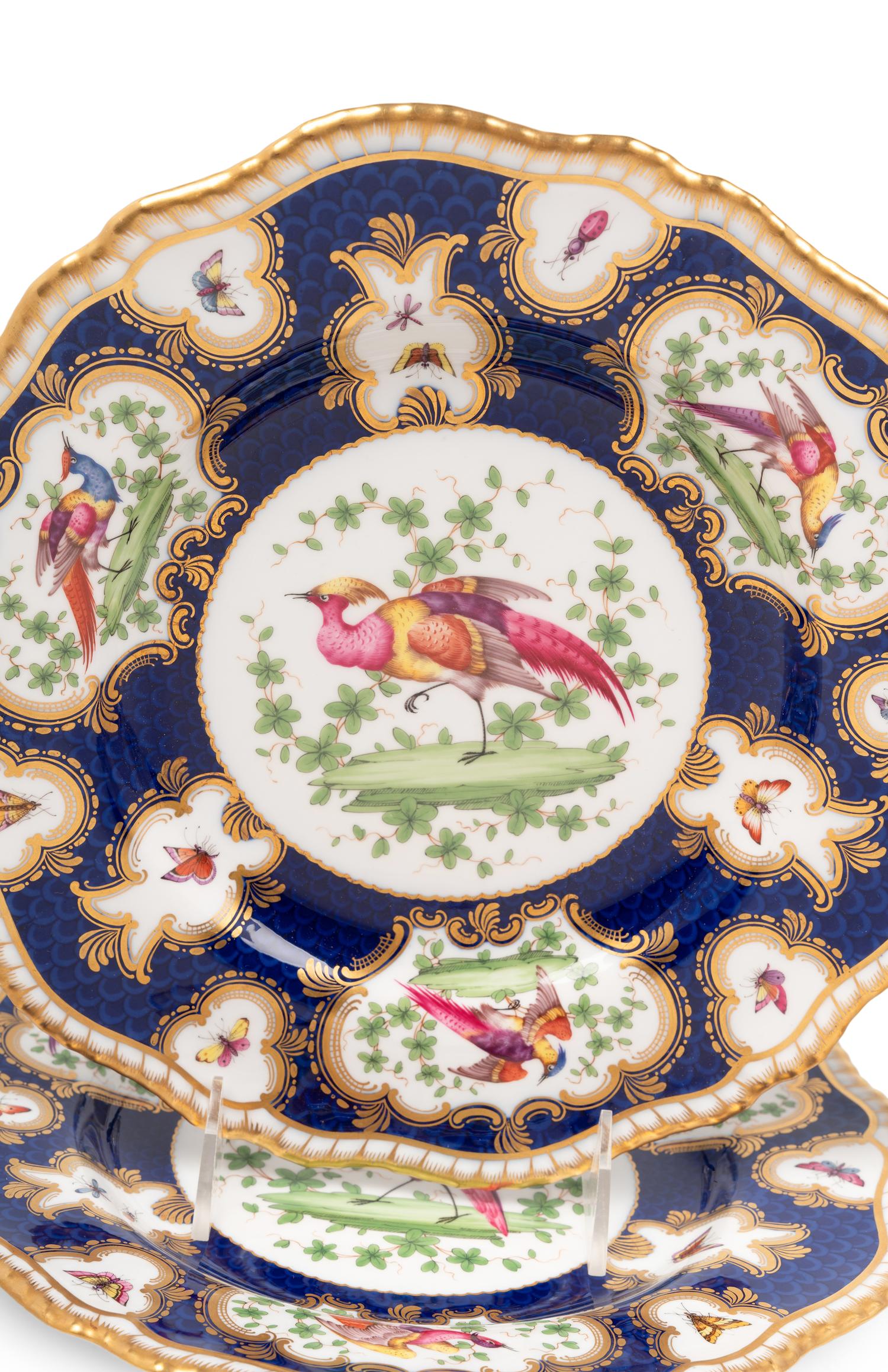 A Set of Twelve Copeland Porcelain Dessert Plates
