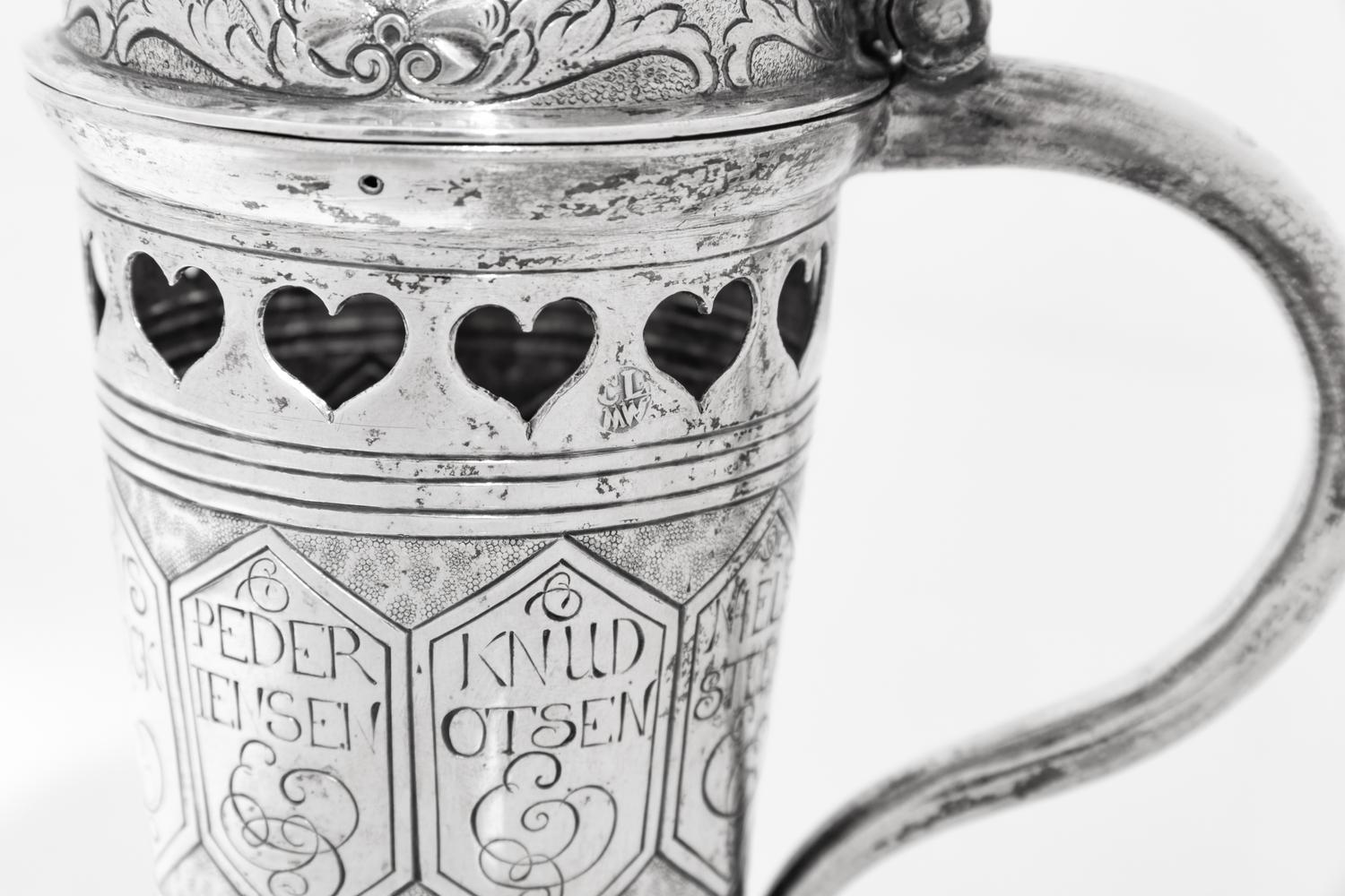 A Danish Silver Gaming Tankard