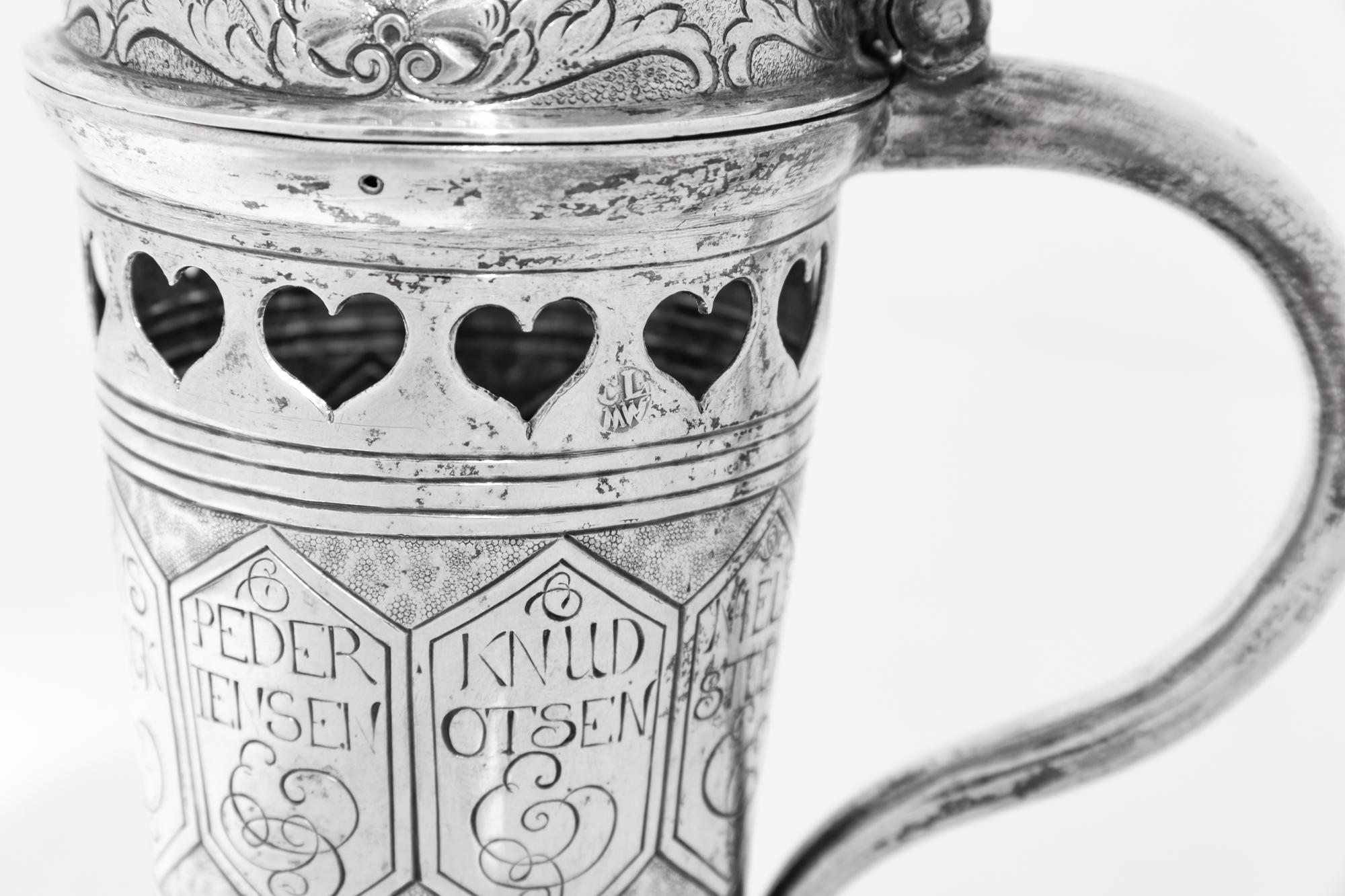 A Danish Silver Gaming Tankard