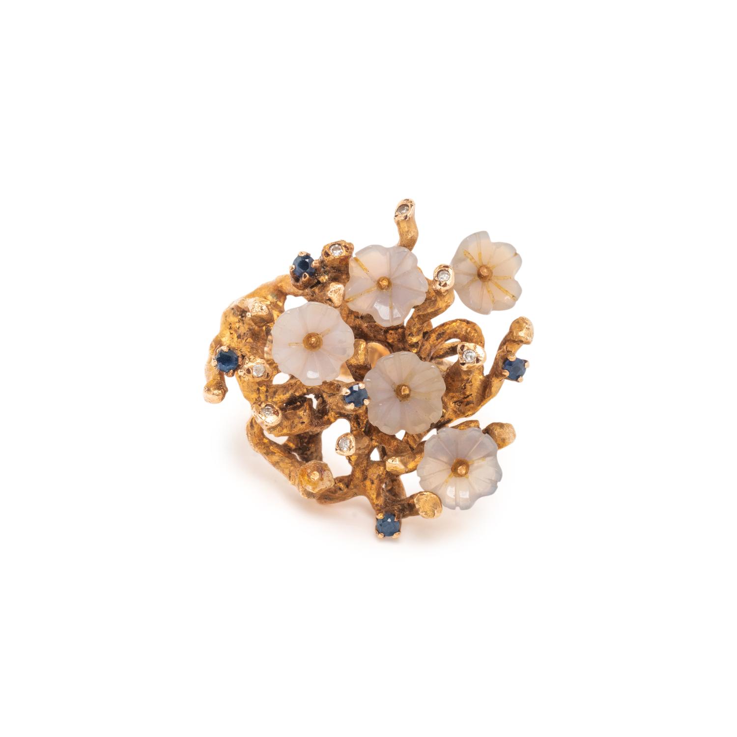 MULTIGEM FLOWER RING