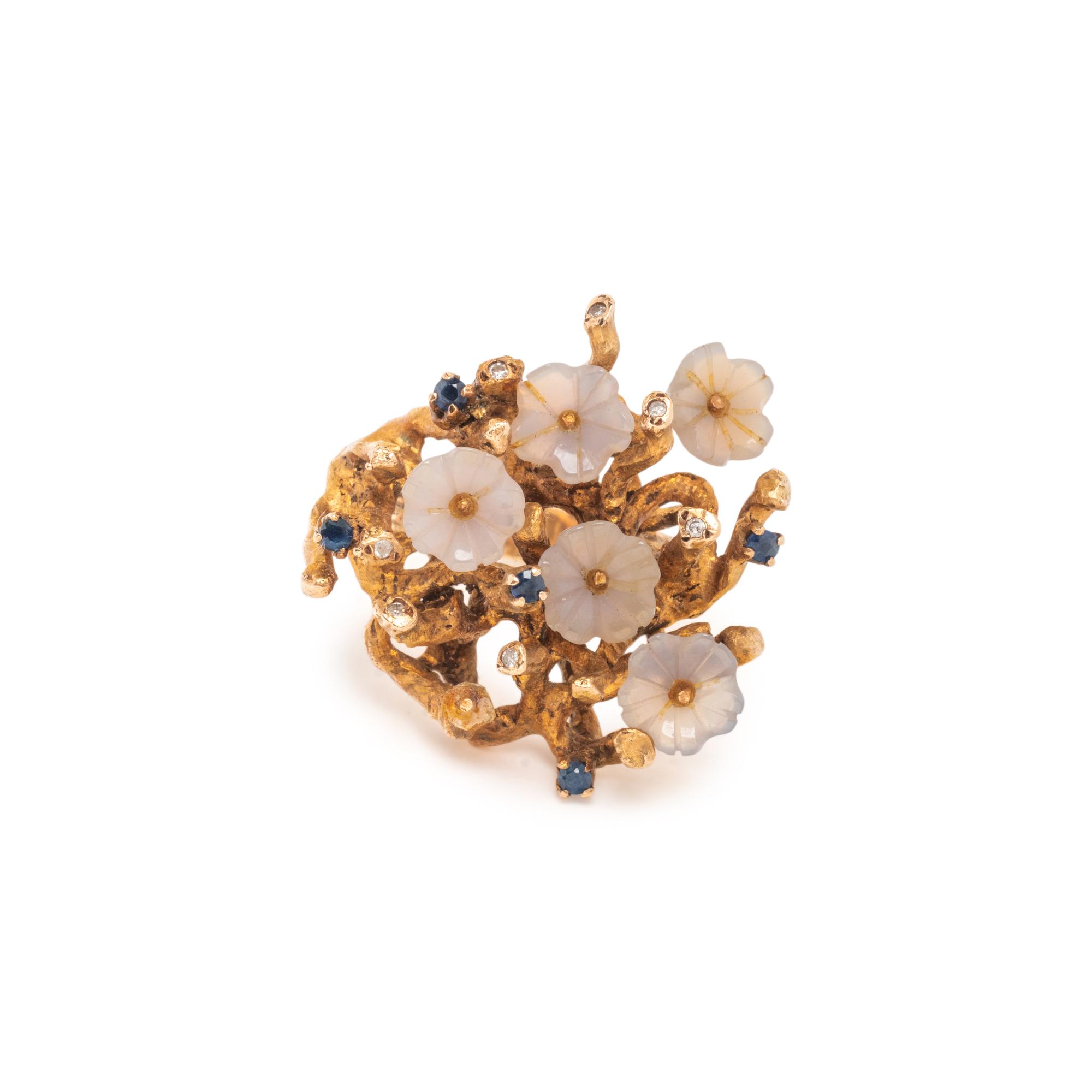 MULTIGEM FLOWER RING