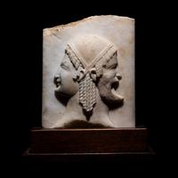 A Neoclassical Marble Relief Fragment with Janus