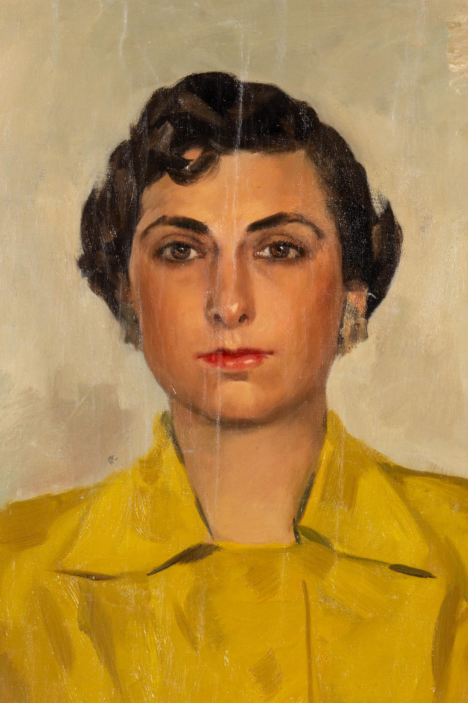 Portrait of a Woman in a Yellow Blouse , 1950